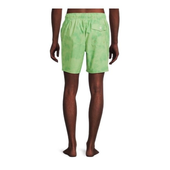 George Mens Green All Guy 8" Swim Trunks w Stretch, Size Medium NWT - Picture 5 of 5